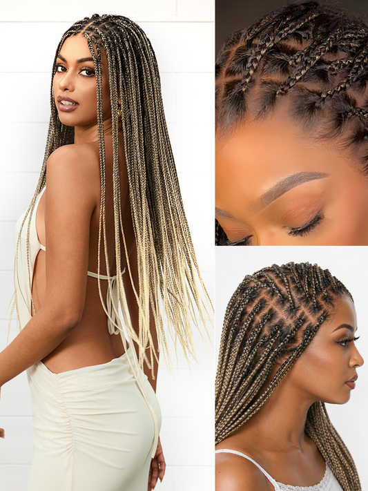 Natural-Looking Knotless Braids Without The Salon Price