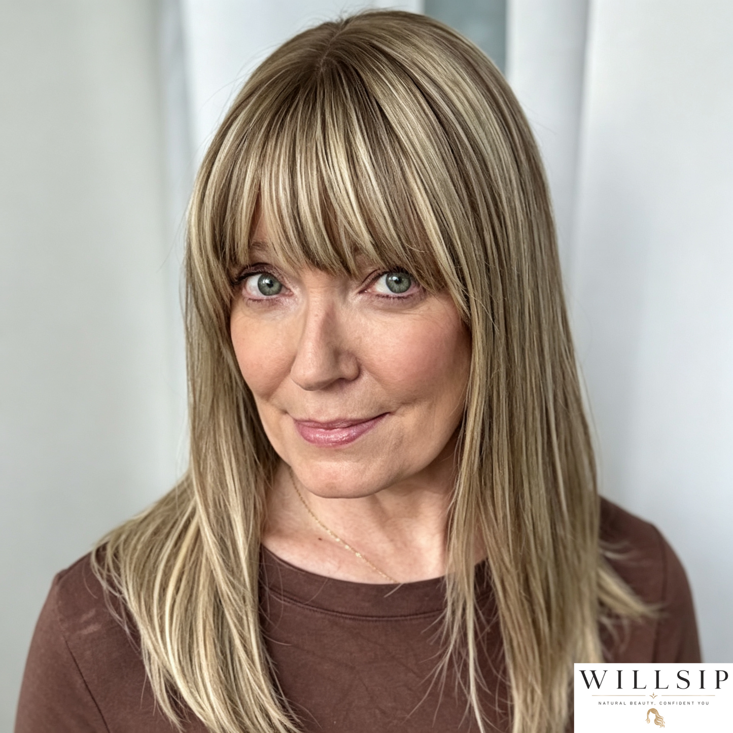 Human Hair Topper with Bangs | Hair Piece for Thinning Hair 💎