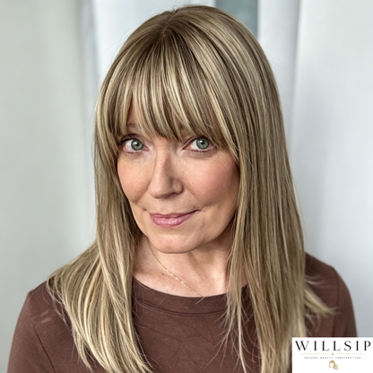 Human Hair Topper with Bangs | Hair Piece for Thinning Hair 💎
