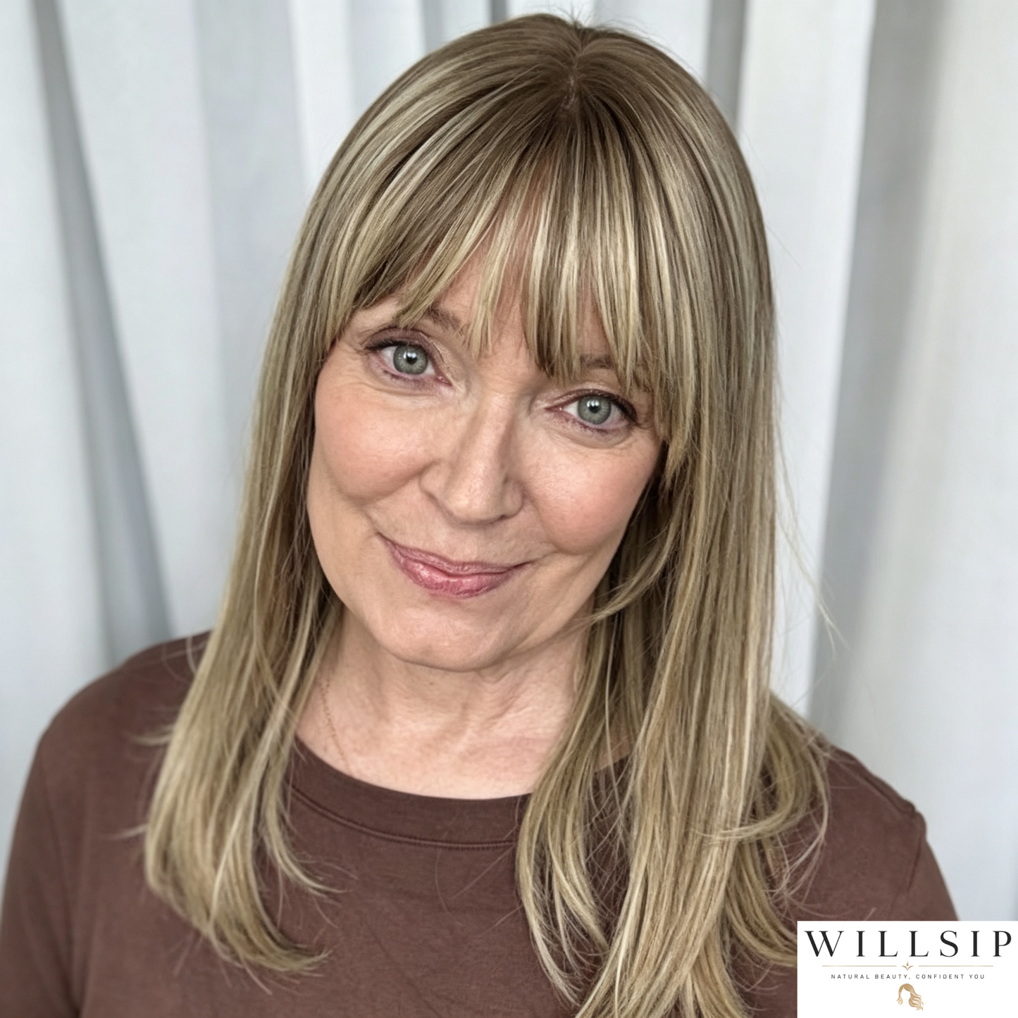 Human Hair Topper with Bangs | Hair Piece for Thinning Hair 💎