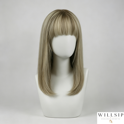 Human Hair Topper with Bangs | Hair Piece for Thinning Hair 💎