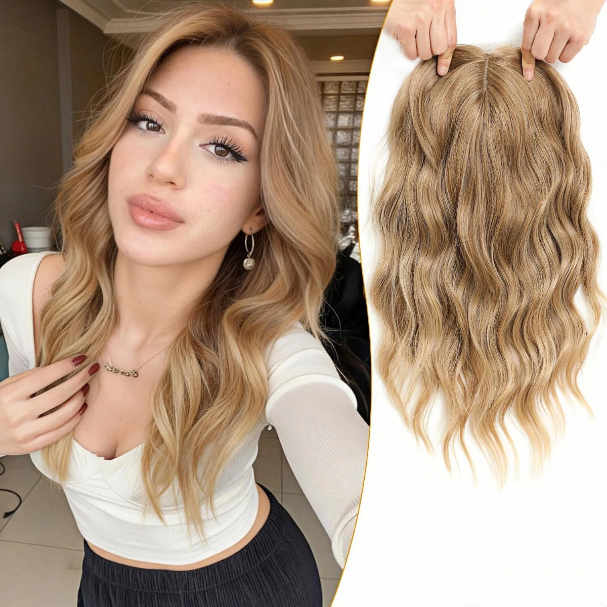 Summer Sale｜Lightweight Wavy Hair Topper