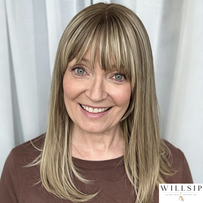Human Hair Topper with Bangs | Hair Piece for Thinning Hair 💎